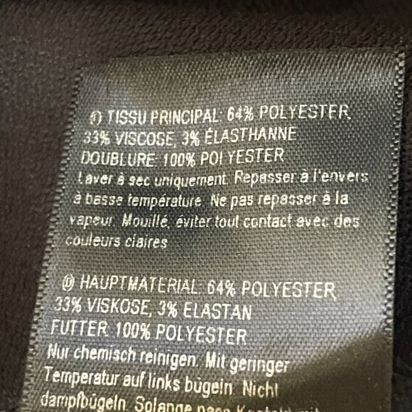 L.K. Bennett London UK Black Dress-Full Front Zipper-Size 12 - Picture 12 of 14